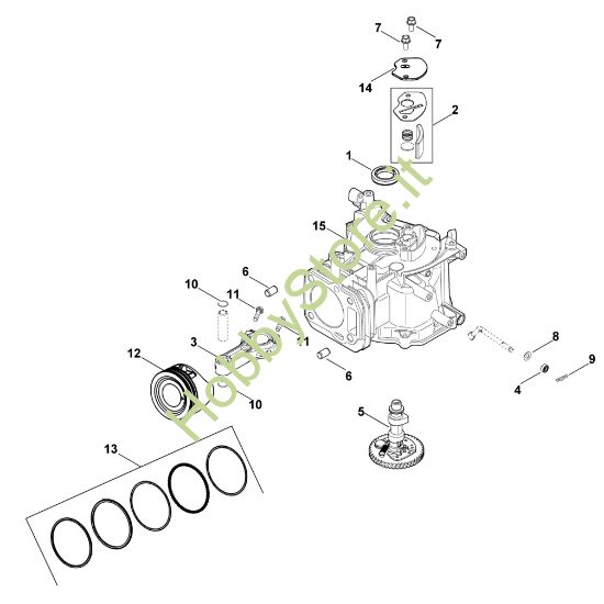 Picture of C - Albero a camme XT-800 (XT800-0032)